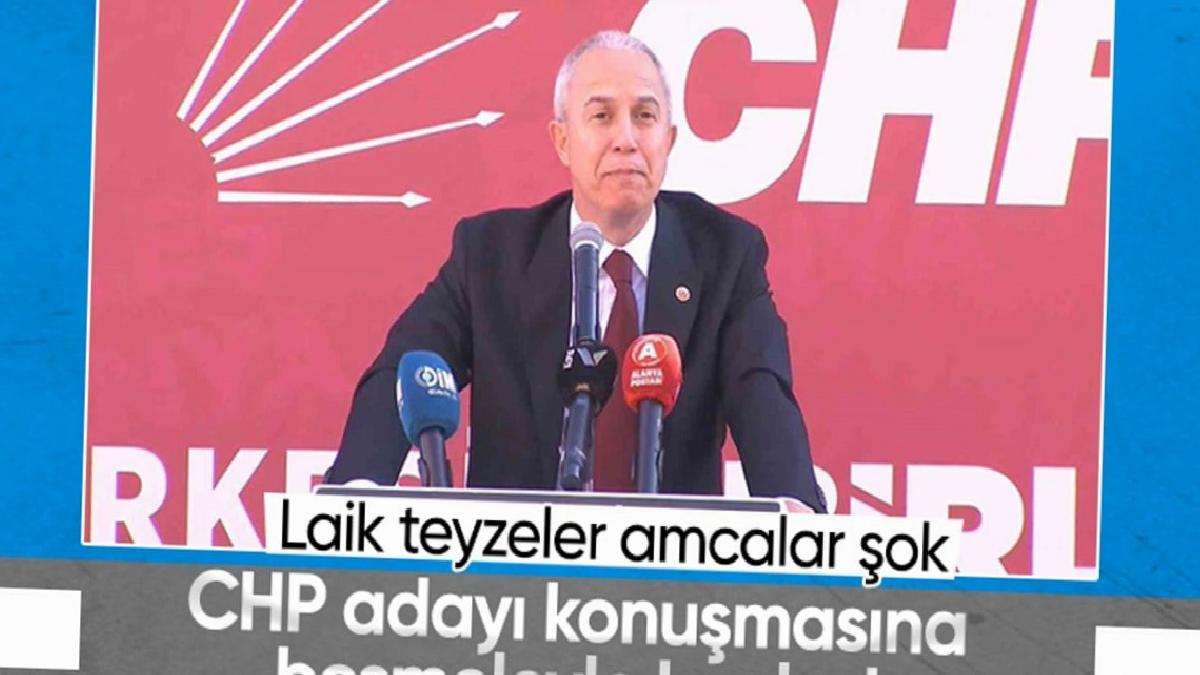 Alanya'da CHP'li aday, konuşmasına 'Besmele' ile başladı