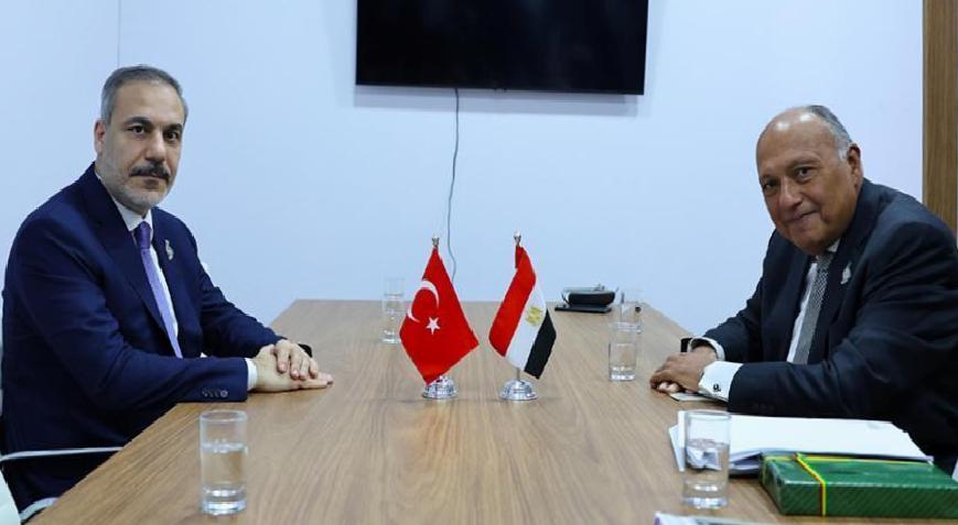 Bakan Fidan, Mısır Dışişleri Bakanı Shoukry ile bir araya geldi