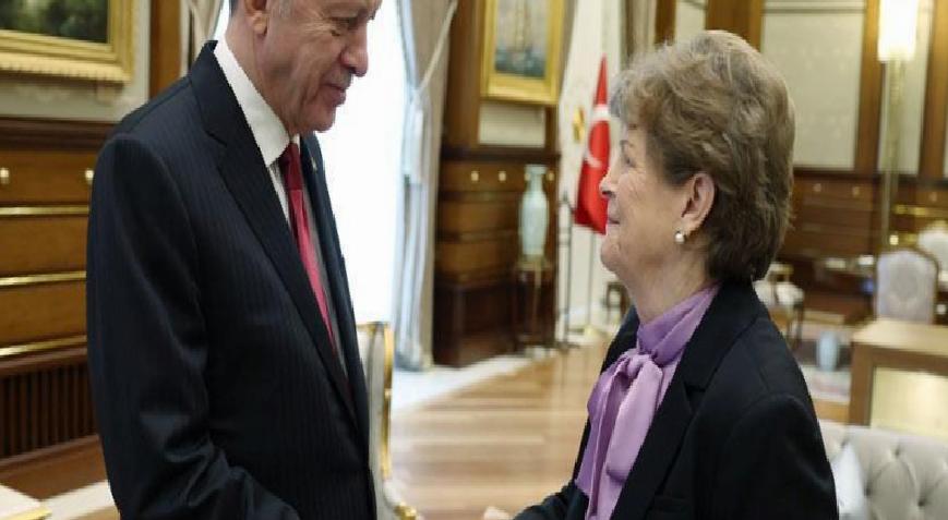 Erdoğan, ABD'li Senatör Jeanne Shaheen'i kabul etti