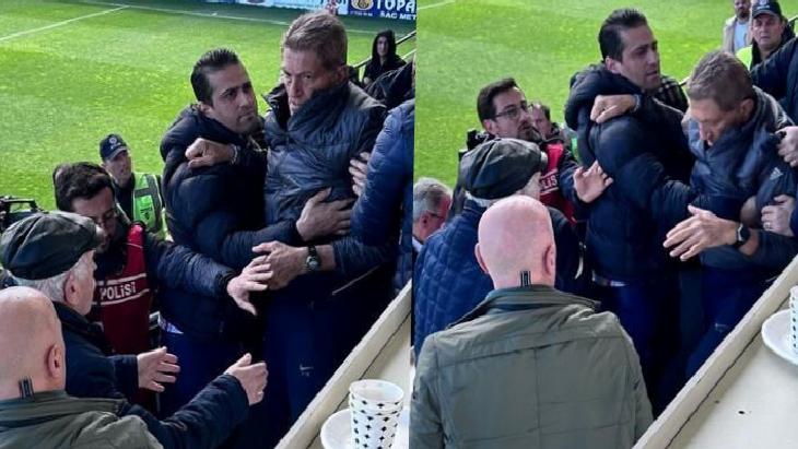 Eski hakemler Hamza Mısır ve Alican Lakot'tan yumruklu kavga!
