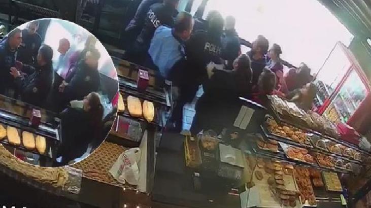 Fırın denetiminde gıda kontrol görevlilerine saldırı kamerada
