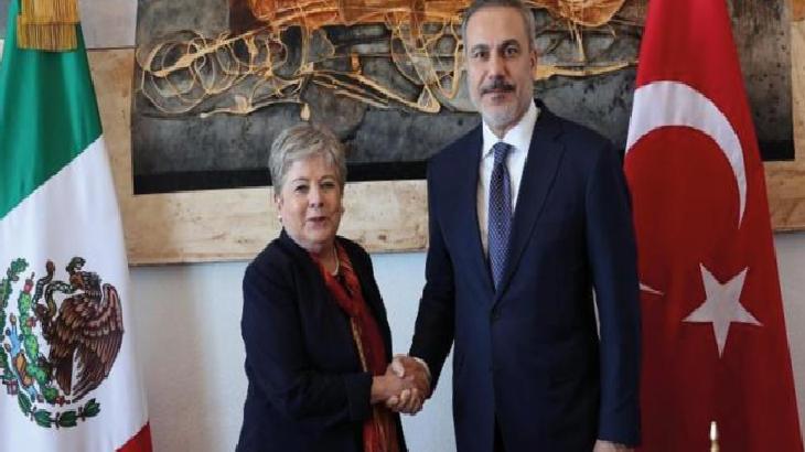 Hakan Fidan, Meksikalı mevkidaşı Alicia Bárcena Ibarra ile görüştü