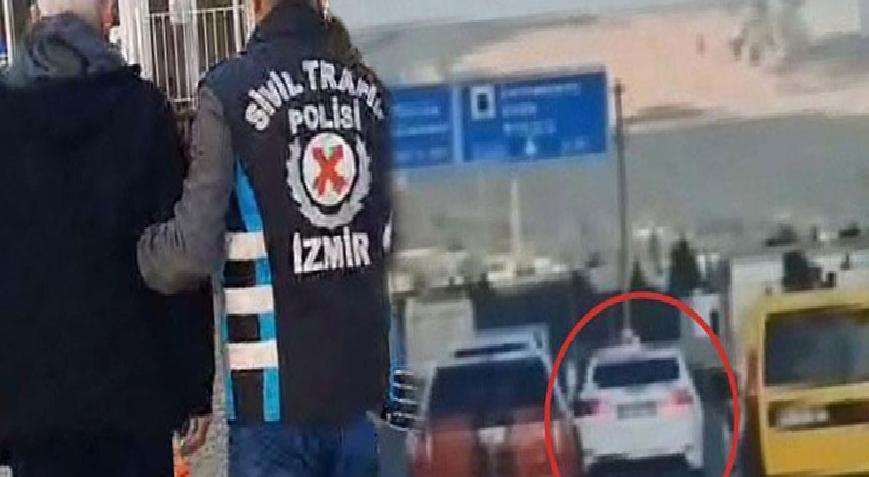 İzmir’de makas atan maganda yakalandı