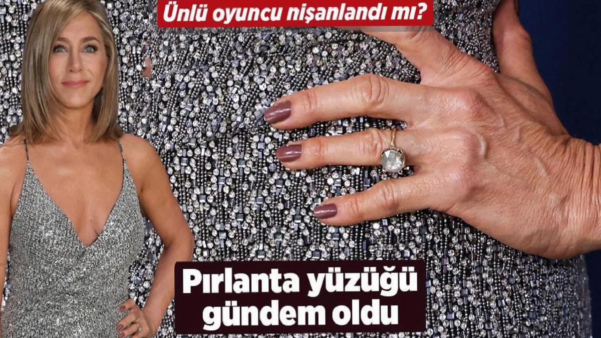Jennifer Aniston nişanlandı mı? Pırlanta yüzüğü dikkat çekti