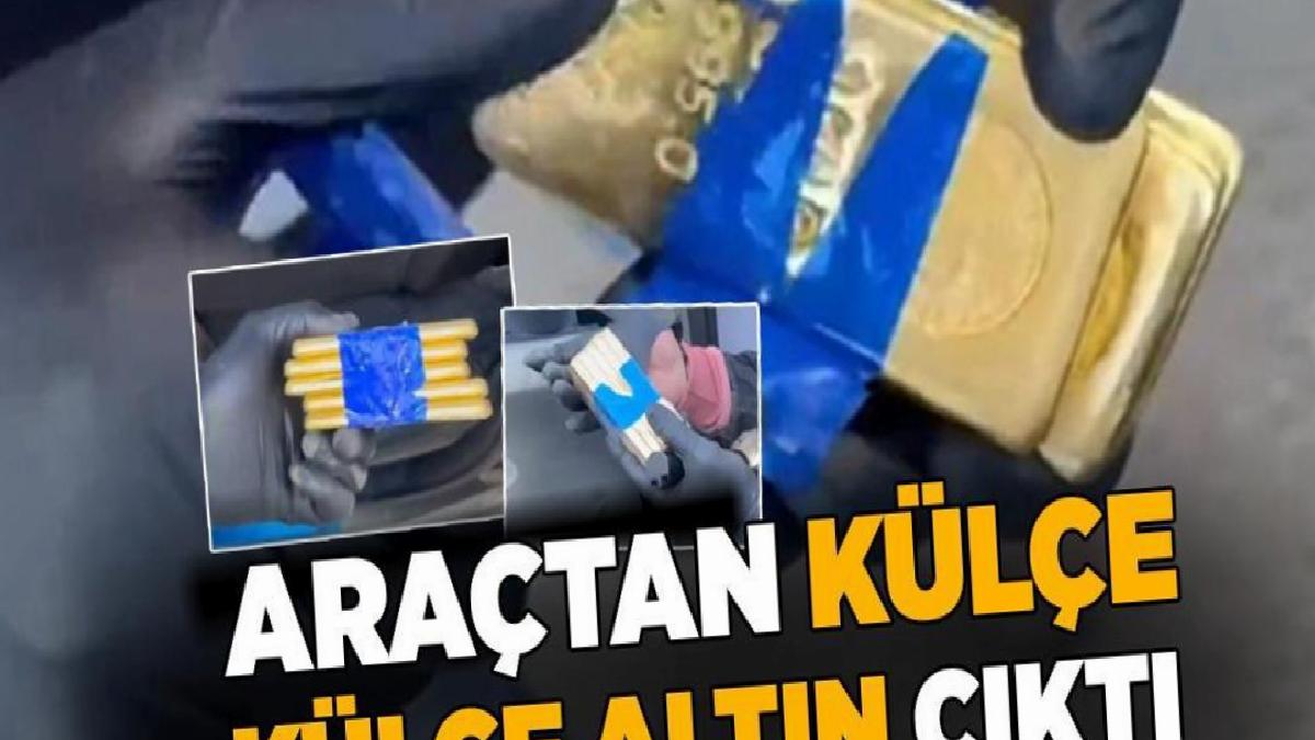 Kaçak külçe altın operasyonu! 450 milyon lira değeri var, 3 kişi yakalandı