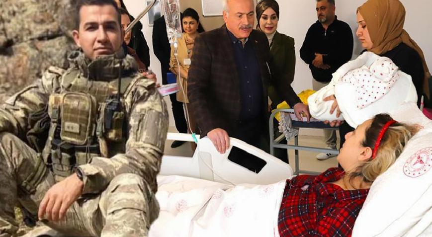 Şehit ağabeyi Gökhan Delen'in doğum gününde anne oldu
