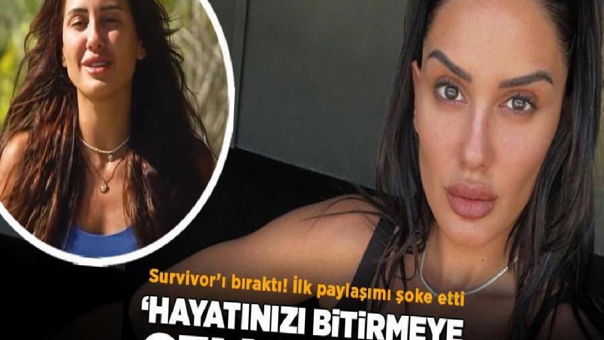 Survivor'ı bırakan Sahra Işık'ın ilk paylaşımı olay oldu! 'Hayatınızı bitirmeye geliyorum'