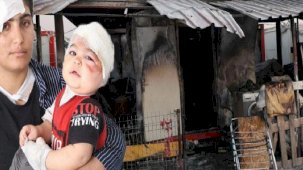 Alevlerin içinden evladını kurtardı: Öleceğimi bilsem çocuğumu çıkartmak istedim
