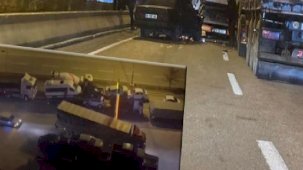 Ankara'da 4 otomobil ile TIR'ın karıştığı kaza