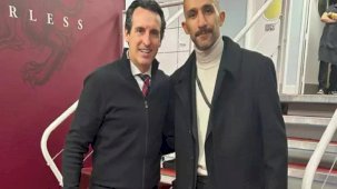 Aston Villa çalıştırıcısı Unai Emery, Mehmet Topal'ı ağırladı
