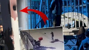 Çağlayan’da hain saldırı! Çatışmanın izleri demir kapıda