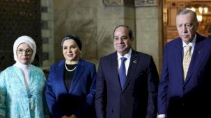 Cumhurbaşkanı Erdoğan, Sisi ile birlikte İmam Şafi Türbesi’ni ziyaret etti