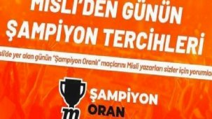 Misli'den günün şampiyon tercihleri