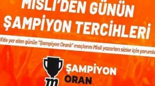 Misli'den günün şampiyon tercihleri