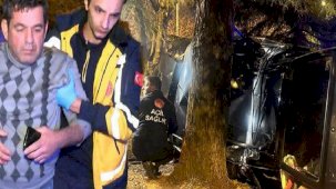 Otomobil taklat attı, ekipleri sürücüyü aradı! 'Bana ''kenarda otur'' dediler'