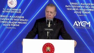 Sirkeci-Kazlıçeşme hattı açıldı! Erdoğan: 5 yılda hiçbir şey yapmadılar