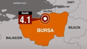 Son dakika: Bursa'da 4.1 büyüklüğünde deprem