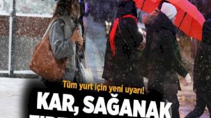 Son dakika... Meteoroloji’den tüm yurt için yeni uyarı! Kar, sağanak fırtına alarmı