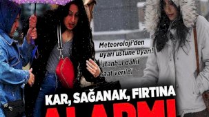 Son dakika… Meteoroloji’den uyarı üstüne uyarı! İstanbul dahil saat verildi: Kar, sağanak ve fırtına alarmı