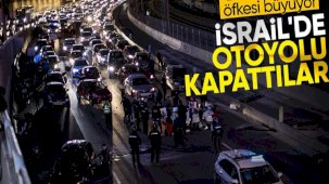 Tel Aviv'de, Gazze'deki İsrailli esirlerin yakınları otoyolu kapattı