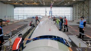 THY Teknik'te ilk yolcu-kargo uçağı dönüşüm projesinde önemli adım