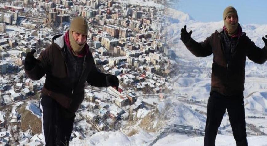 Tüm şehir ayaklarının altında! 'Yalnız Kurt' Sitare Dağı'na 10 dakikada tırmanıyor