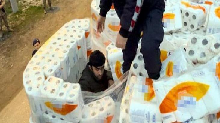 Yer: Düzce! Havlu kolileri arasından 39 kaçak göçmen çıktı