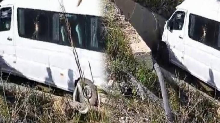 Yolcu minibüsü dereye yuvarlandı! 1 kişi hayatını kaybetti