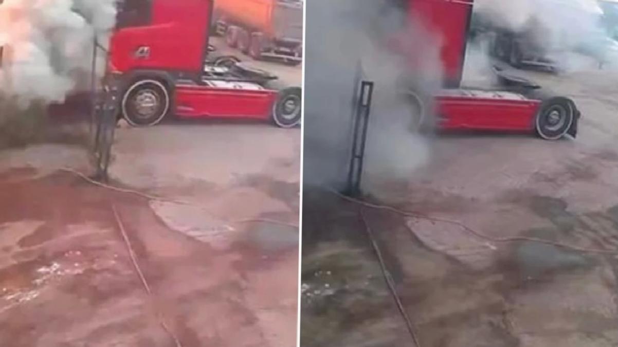 1 kişinin öldüğü Ataşehir'deki tanker patlamasının görüntüsü ortaya çıktı