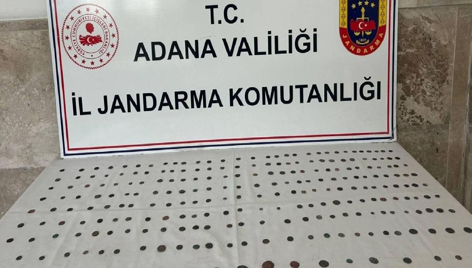 Adana'da 250 sikke ele geçirildi