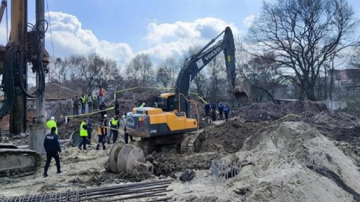 Çerkezköy'de hızlı tren şantiyesinde toprak kayması! 2 işçi göçük altında kaldı