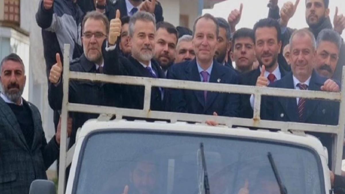 Fatih Erbakan, babası ile özdeşleşen kamyon kasası pozunu verdi