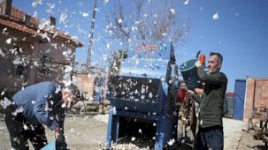 Bir günlük iş 10 dakikaya indi! Çorum'da çiftçi 'sarımsak dişleme makinesi' geliştirdi