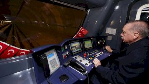 Cumhurbaşkanı Erdoğan, Bakırköy-Kirazlı metrosu açılış sürüşünü yaptı