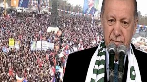 Cumhurbaşkanı Erdoğan'dan Konya'da gövde gösterisi! Seçim mitingine 110 bin kişi katıldı