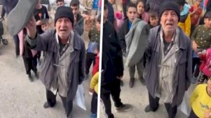 Delik ayakkabısını gösteren emekli vatandaş isyan etti