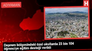 Deprem Bölgesindeki Özel Okullara Eğitim Desteği