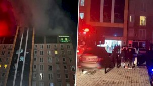 Esenyurt'ta 11 katlı rezidansta yangın; mahsur kalan 40 kişiyi itfaiye tahliye etti