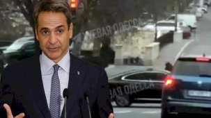 Gizli kapaklı Ukrayna'ya giden Miçotakis'in konvoyunun 150 metre yakınında patlama