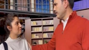 Murat Kurum, 'Gazze' sorusu sansürlenen genç kızla buluştu