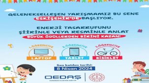 OEDAŞ, Eskişehir'de Enerji Tasarrufu Temalı Şiir ve Resim Yarışması Düzenliyor