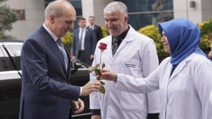 TBMM Başkanı Numan Kurtulmuş, Sağlık Çalışanlarını Ziyaret Etti