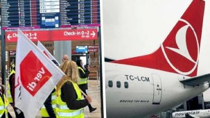 Türk Hava Yolları'nın 14 Mart'ta düzenleyeceği bazı Hamburg ve Stuttgart seferleri iptal edildi