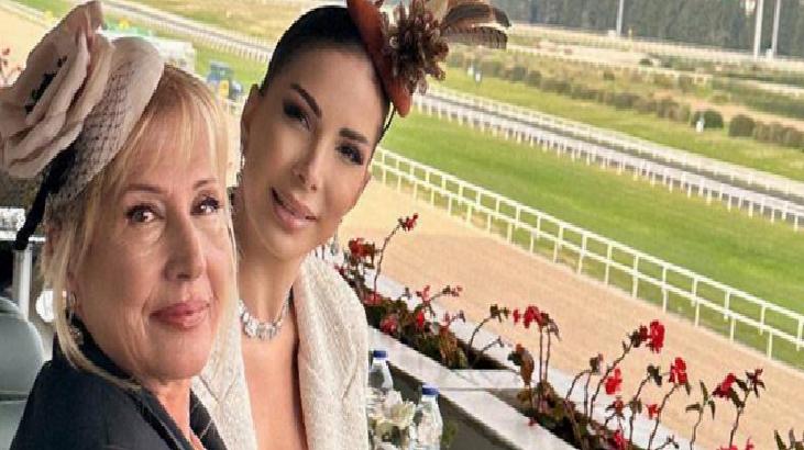 Tuğba Özerk dedesi adına düzenlenen at yarışını izledi
