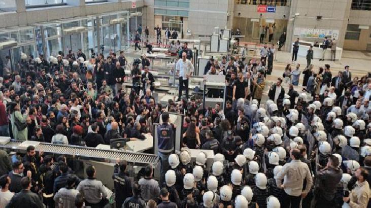 Çağlayan Adliyesi'nde Van gerginliği! Polis müdahale etti