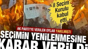 AK Parti oylarının yakıldığı Halfeti'de seçimin yenilenmesine karar verildi