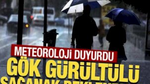 Meteoroloji duyurdu: Gök gürültülü sağanak bekleniyor!