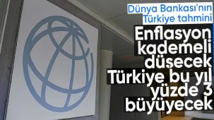 Türkiye için enflasyon tahmini, Dünya Bankası'nın raporuna yansıdı
