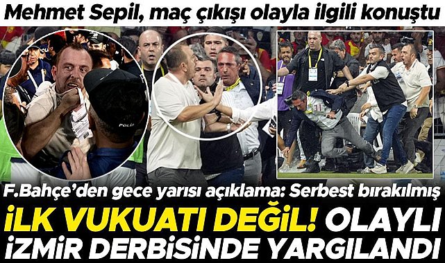 Göztepe - Fenerbahçe maçında Ali Koç'a saldıran Fatih Özkan'ın ilk vukuatı değil! Serbest mi bırakıldı? Fenerbahçe ve Göztepe'den açıklama geldi