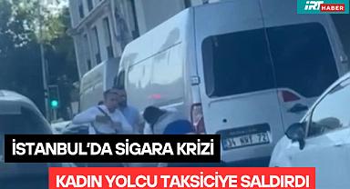 Kadın yolcu taksiciye saldırdı